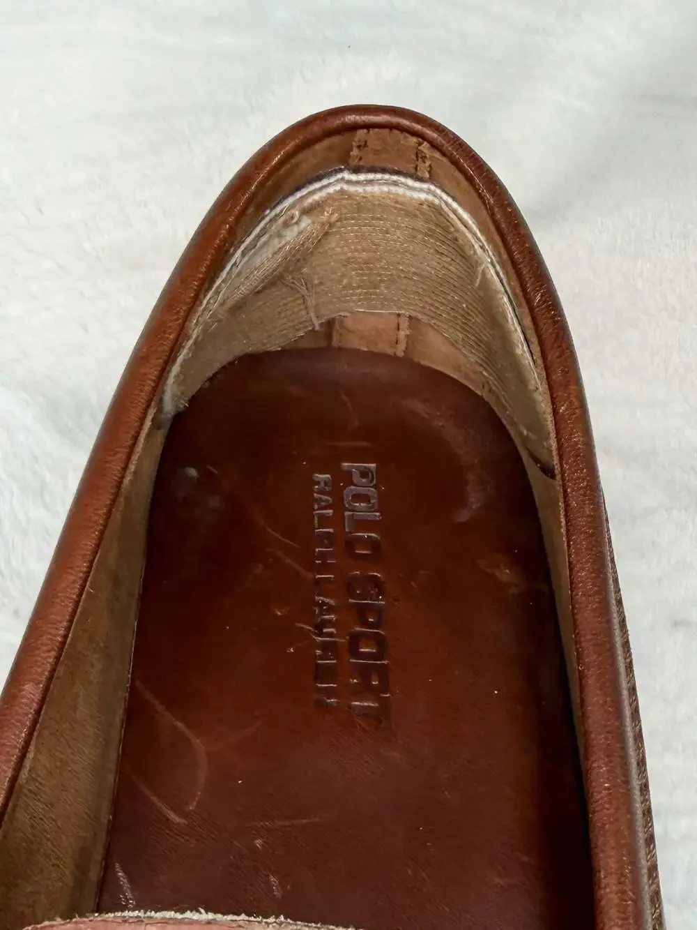 Polo Sport Ralph Lauren Brown Leather Penny Loafers